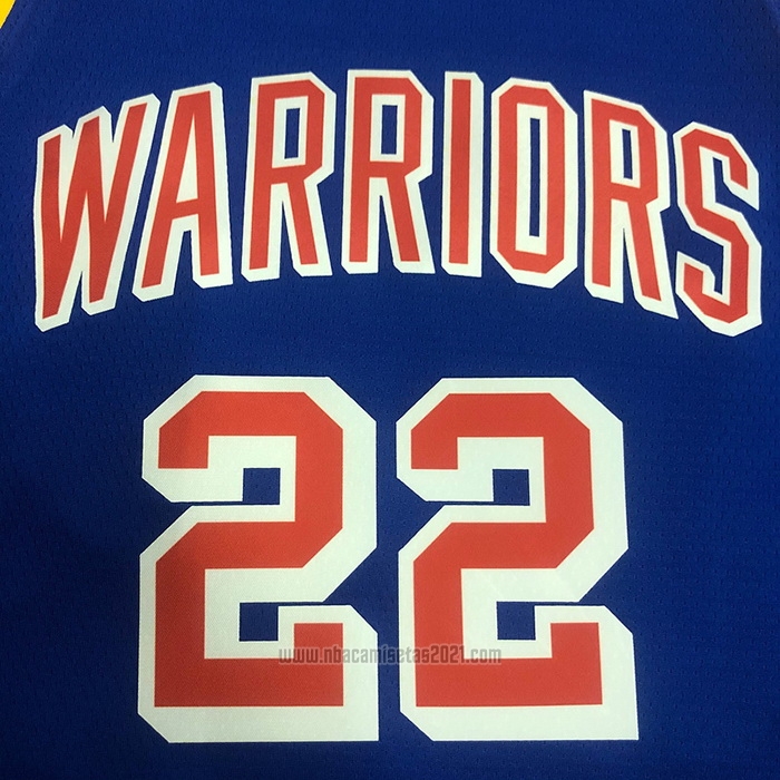 Camiseta Golden State Warriors Andrew Wiggins #22 75th Anniversary Azul